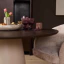 Ronde eettafel Madison Bruin Mangohout 130 cm - Starfurn