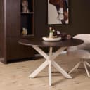 Ronde eettafel Madison Bruin Poot Zand Mangohout 110 cm - Starfurn