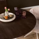 Ronde eettafel Madison Bruin Poot Zand Mangohout 130 cm - Starfurn