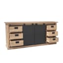 Dressoir Fresno Naturel Mangohout 200 cm - Starfurn