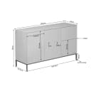 Dressoir Madison Natural | 165 cm - Starfurn