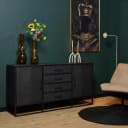 Dressoir New York Zwart Mangohout 165 cm - Starfurn