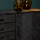 Dressoir New York Zwart Mangohout 210 cm - Starfurn