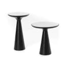 Bijzettafel Essy Zwart Marmer & metaal 38 cm - Starfurn