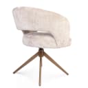 Eetkamerstoel Demi | Beige | Poot Bronze | Met armleuning - Starfurn