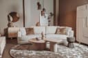 Melzo Salontafel rond beige 90 cm - Tower Living