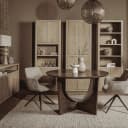 Fondo Armstoel - fabric Mona 120 Taupe (draaibaar) - Tower Living