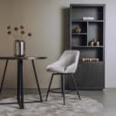 Trino Barstoel - fabric Trenza 08 oyster (draaibaar) - Tower Living
