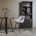 Trino Barstoel - fabric Trenza 04 white (draaibaar) - Tower Living