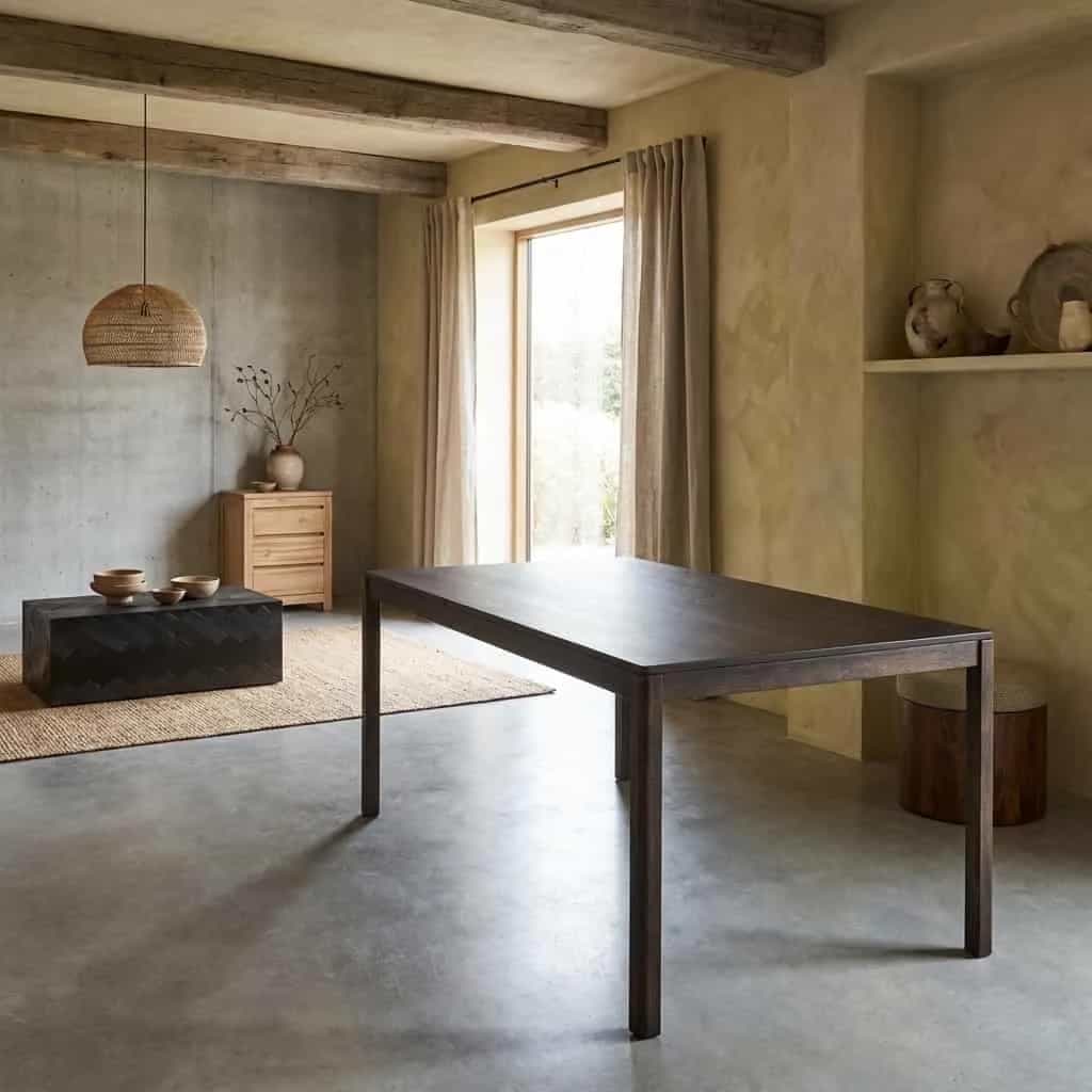 Amalfi Eetkamertafel basalt 180 cm