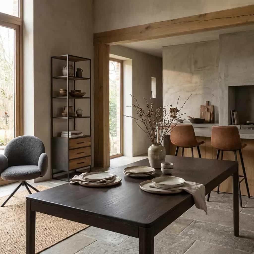 Amalfi Eetkamertafel basalt 240 cm