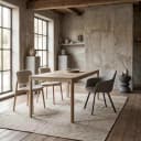 Amalfi Eetkamertafel white wash 180 cm - Tower Living