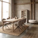 Amalfi Eetkamertafel white wash 240 cm - Tower Living