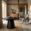 Asti Bijzettafel rond zwart 60 cm - Tower Living