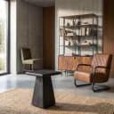 Asti Bijzettafel vierkant zwart 40 cm - Tower Living