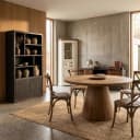 Asti Eetkamertafel rond naturel 130 cm - Tower Living