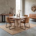 Asti Eetkamertafel vierkant naturel 130 cm - Tower Living