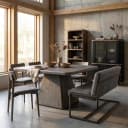 Asti Eetkamertafel vierkant olijfbruin 150 cm - Tower Living