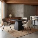 Asti Eetkamertafel vierkant zwart 130 cm - Tower Living