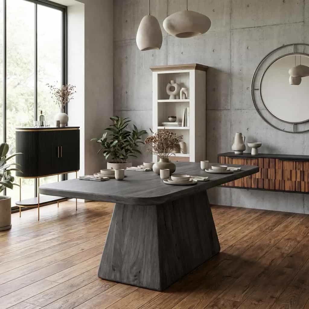 Asti Eetkamertafel zwart 220 cm