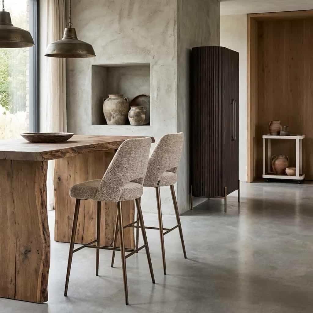 Barstoel Delphine lovely nature fire retardant