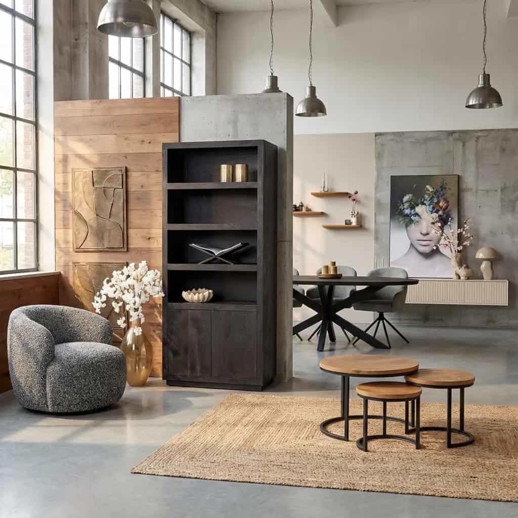 Boekenkast Brussel Black | 90 cm