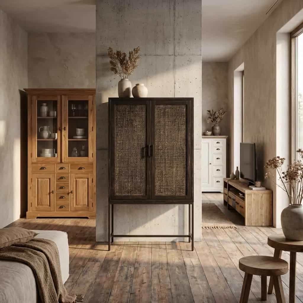Carini Opbergkast zwart 110 cm