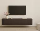 TV meubel Novero Espresso Zwevend 180cm - Livingfurn