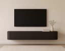 TV Meubel Novero Espresso Zwevend 220cm - Livingfurn