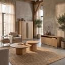 Crotone Salontafel set rond 90ø / 60ø cm - Tower Living