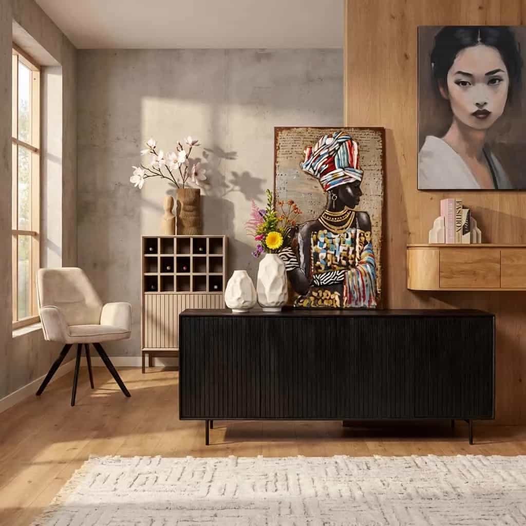 Dressoir Madison Black | 210 cm