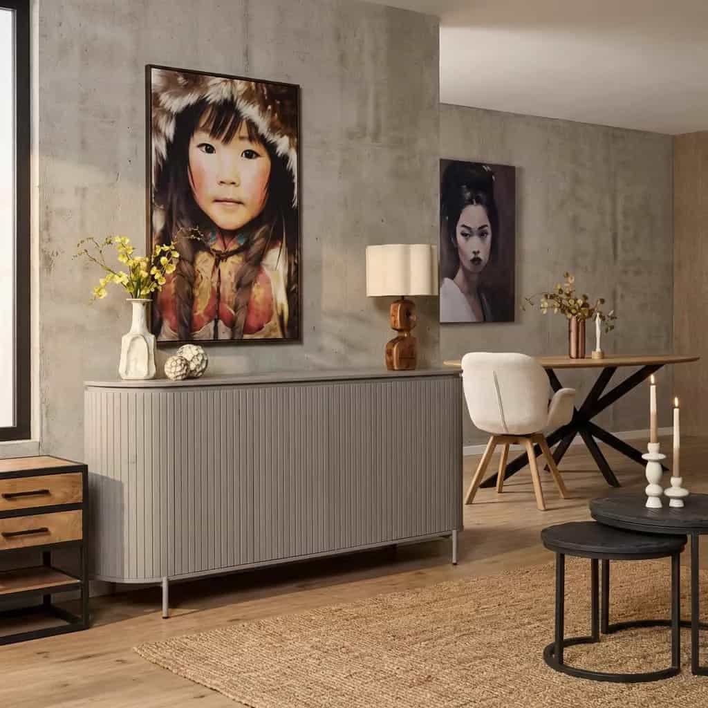 Dressoir Solana | 210 cm | Taupe