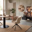 Eetkamerstoel Demi | Cinnamon | Poot Black | Met armleuning - Starfurn