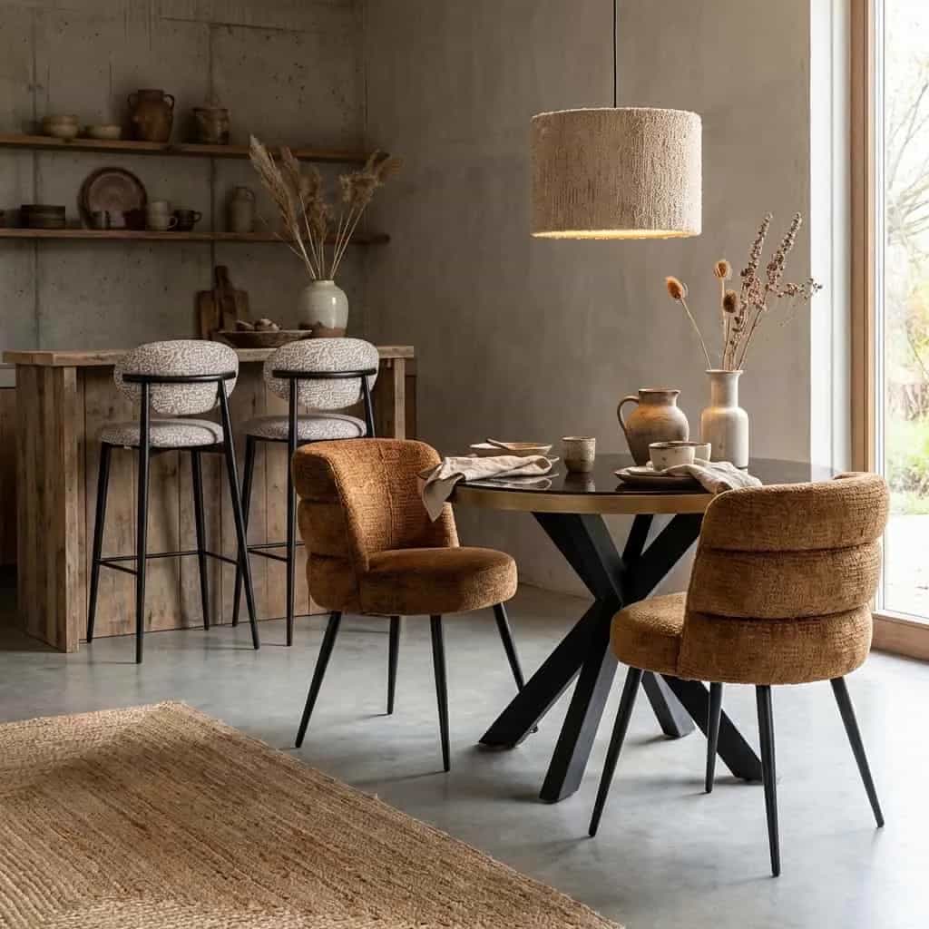 Eetkamerstoel Stella cognac fusion