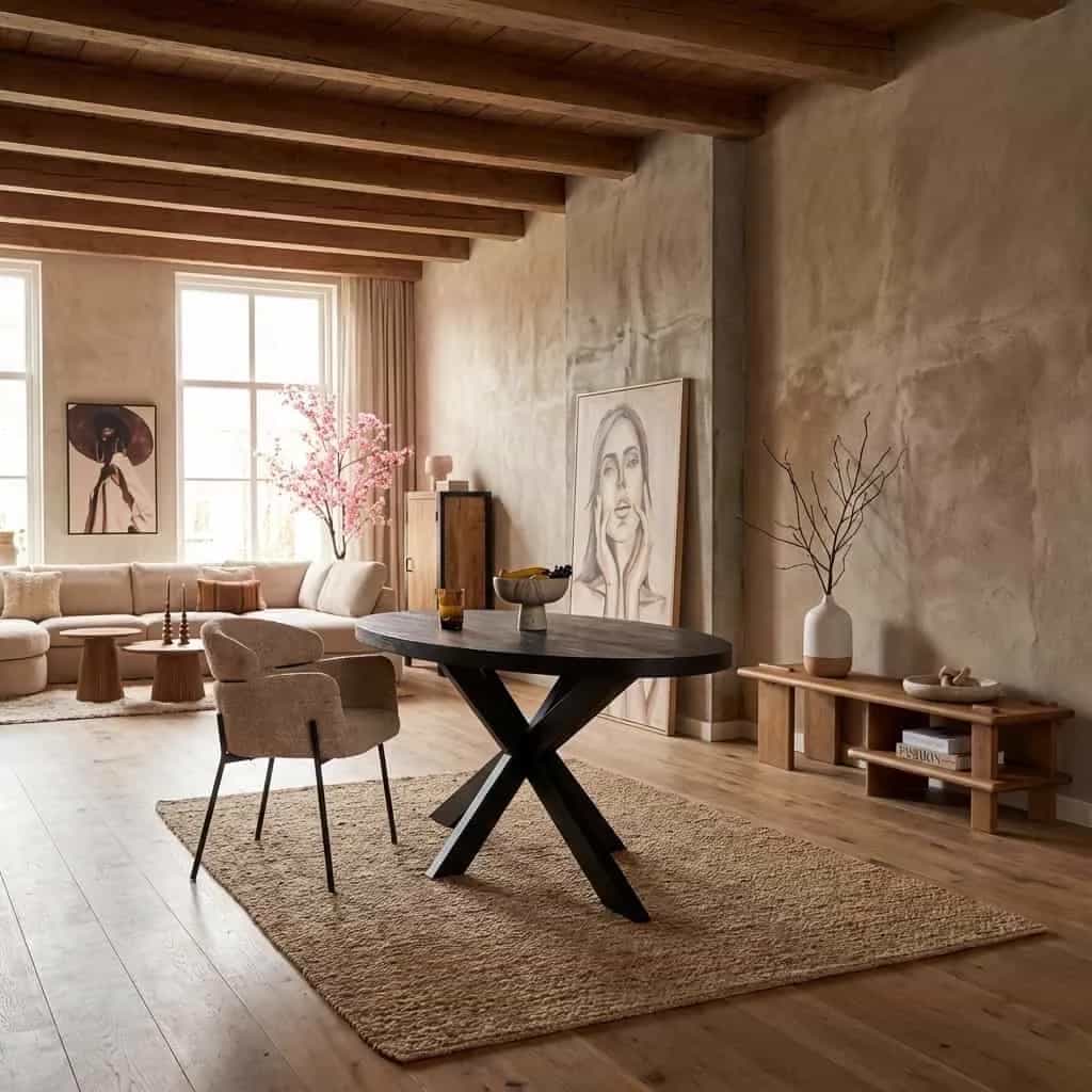Eettafel Denver Black | 180 cm | Ovaal