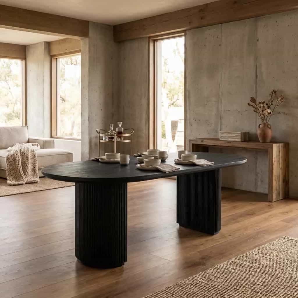 Eettafel Kingston dark coffee 280