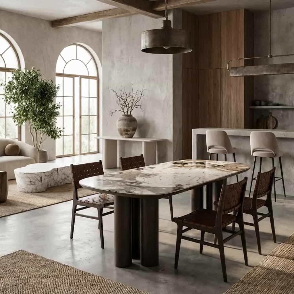 Eettafel Langford brown 230