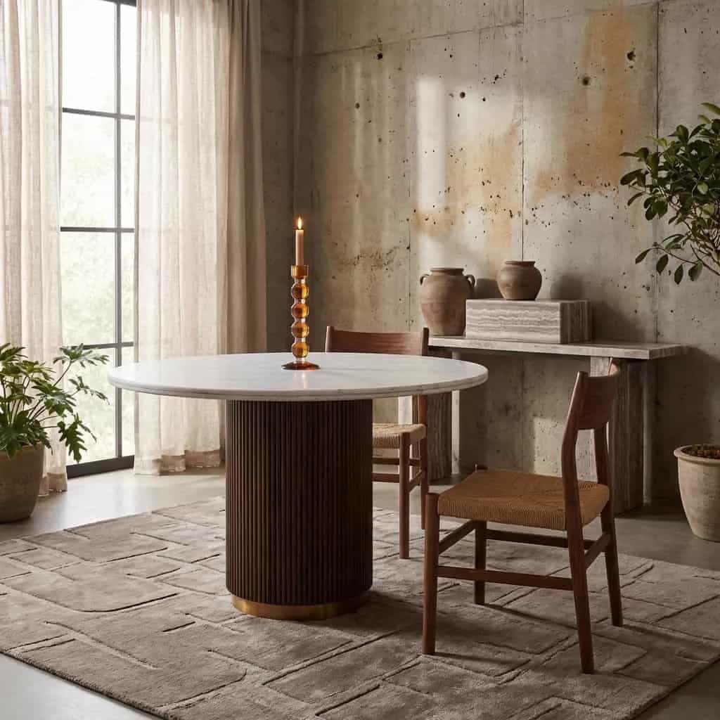 Eettafel Mayfield brown 120Ø