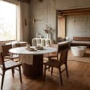 Eettafel Mayfield brown 140Ø - Richmond Interiors