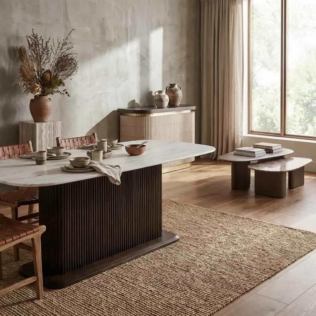 Eettafel Mayfield brown 230