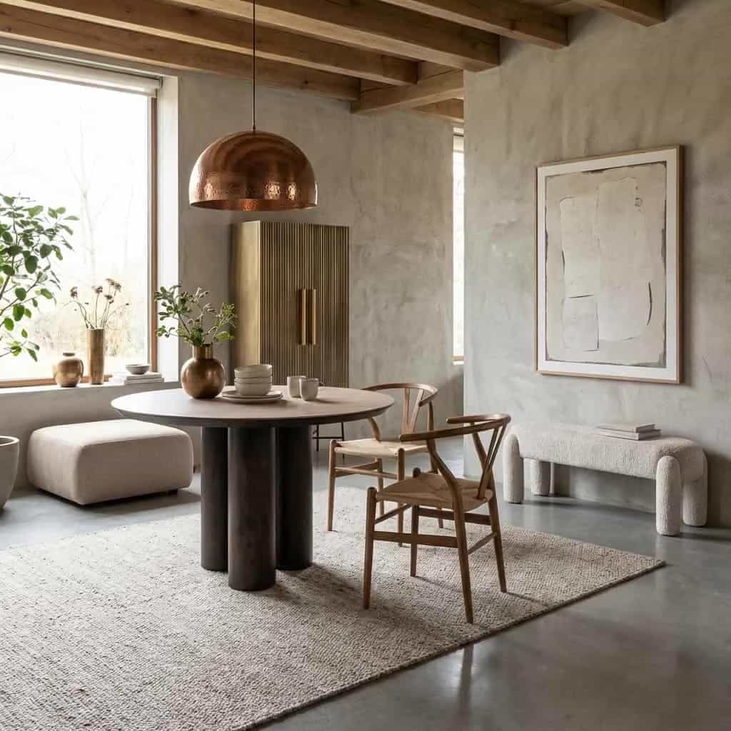 Eettafel Ritz brown 120Ø