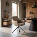 Fondo Armstoel - fabric Mona 120 Taupe (draaibaar) - Tower Living