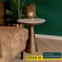 Bijzettafel Essy Wit Marmer/metaal 45 cm - Starfurn