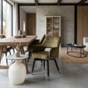 Lenno Armstoel - fabric Adore 16 Forest green (draaibaar) - Tower Living