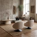 Lounge stoel Nodo natural chunky swivel - Richmond Interiors