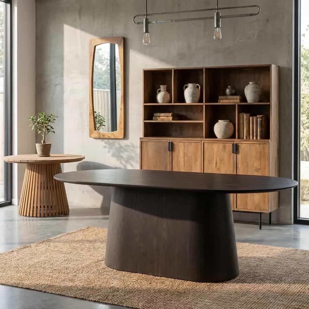 Eettafel Novero Espresso 200cm