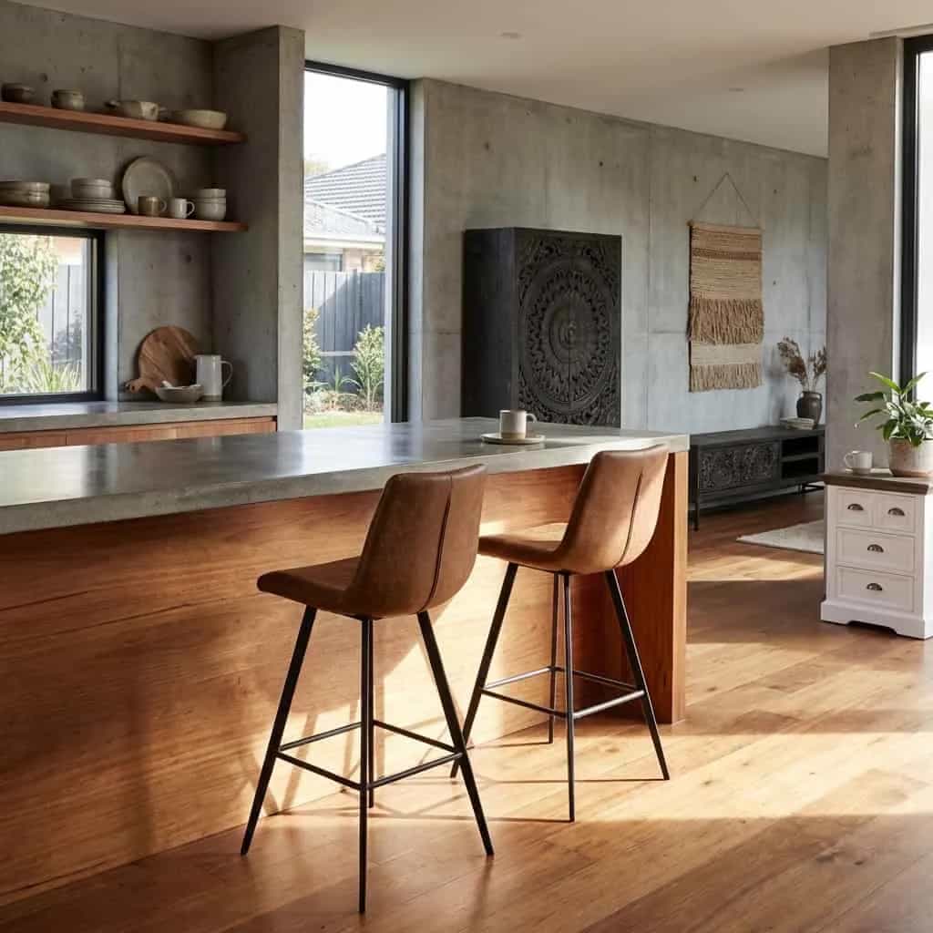 Pamplona Barstoel - fabric Cognac