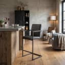 Rocca Barstoel - Bull anthracite - Tower Living