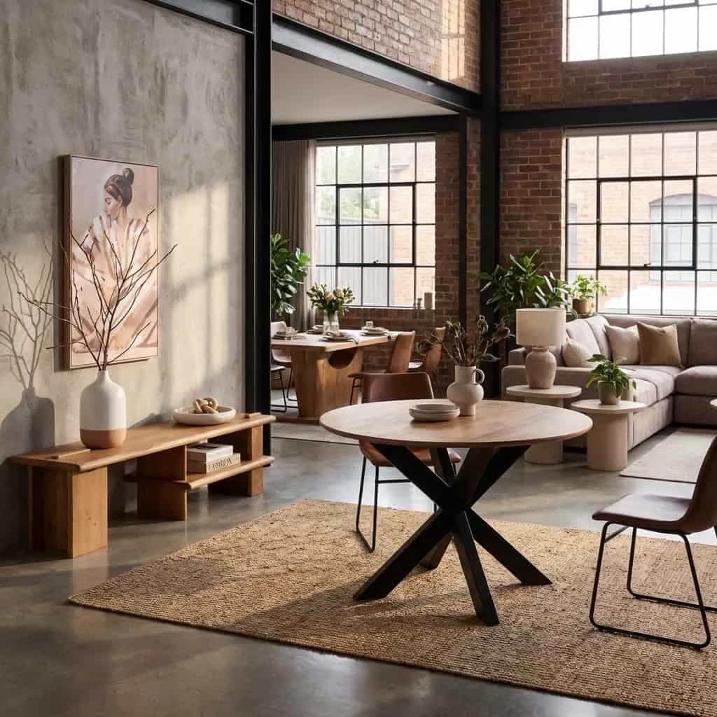 Ronde eettafel Madison Naturel Mangohout 130 cm