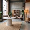 Ronde eettafel Solana Zand Mangohout 150 cm - Starfurn